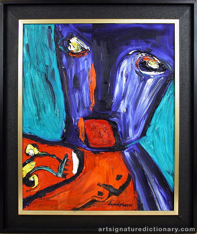 Close-up details showing Bengt LINDSTRÖM signature forgery characteristics