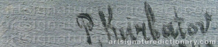 Signature by Peter KURBATOV