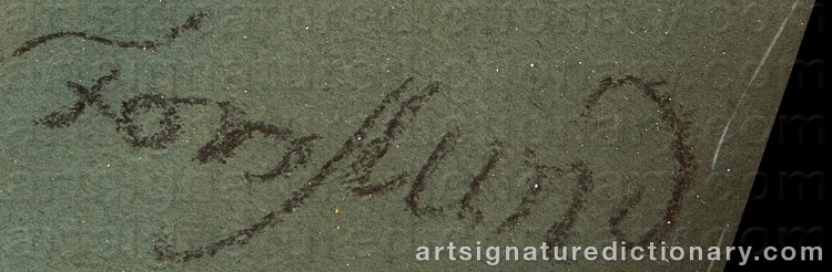 Authentic signature by Jonas FORSLUND on Painting/Watercolour artwork