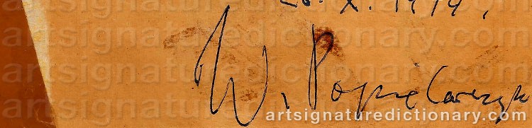 Signature by Wladyslaw POPIELARCZYK