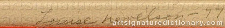 Signature by Louise NEVELSON