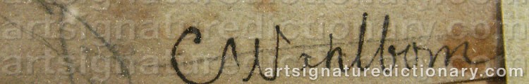 Signature by Carl WAHLBOM