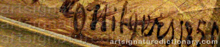 Signature by Carl HILGERS