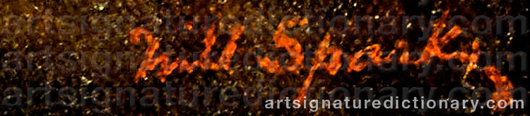 Authentic signature by Will SPARKS on Painting/Watercolour artwork