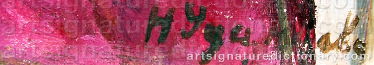 Authentic signature by Nadezhda Andreevna UDALTSOVA on  artwork