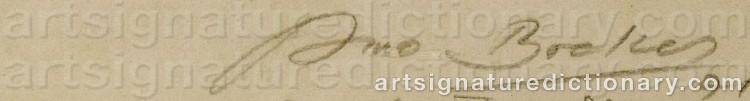 Authentic signature by Arno BREKER on artwork
