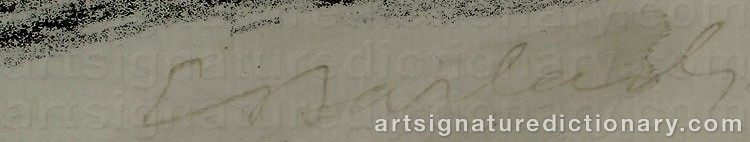 Authentic signature by Ernst BARLACH on  artwork