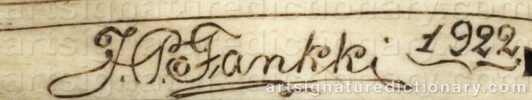 Signature by Jon Pålsson (Sami Artist) FANKKI
