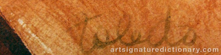 Authentic signature by Francisco TOLEDO on  artwork