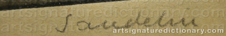 Signature by Börje SANDELIN
