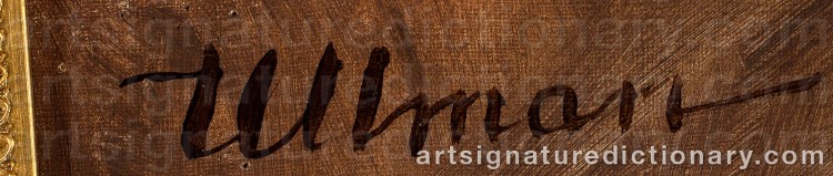 Authentic signature by Thyra ‘Thyra E’ KNUT-EKWALL DE ULLMAN on Painting/Watercolour artwork