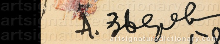 Signature by Anatolii Timofeevich ‘Az’ ZVEREV