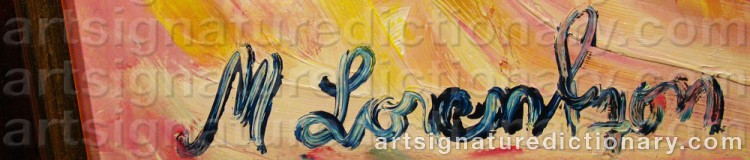 Signature by Monica LORENTZON