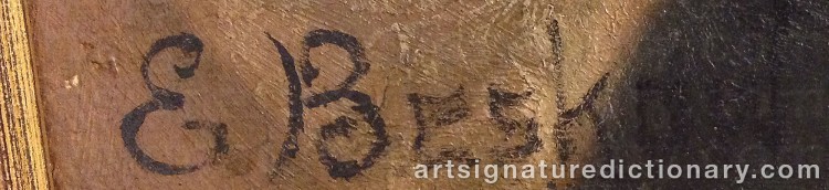 Signature by Elsa BESKOW