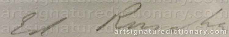 Signature by Edward Joseph ‘Ed’ RUSCHA