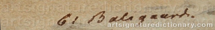 Authentic signature by Carl Vilhelm BALSGAARD on Painting/Watercolour artwork