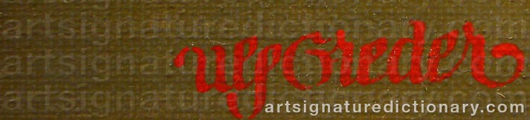 Signature by Ulf GREDER
