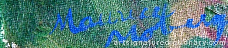 Signature by Maurice MOBERG