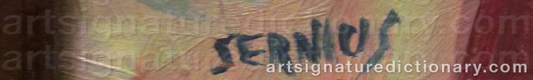 Signature by Karl-Göte SERNIUS