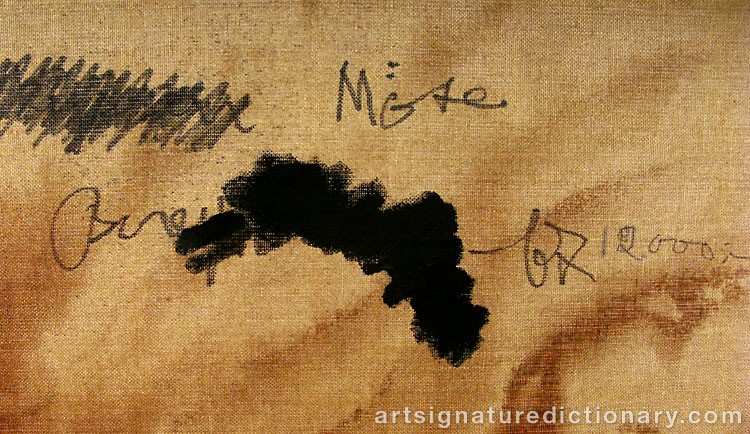 Close-up details showing Bengt LINDSTRÖM signature forgery characteristics