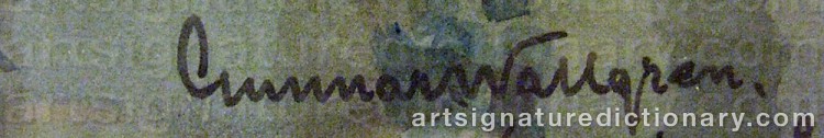 Signature by Gunnar WALLGREN