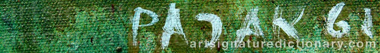 Authentic signature by Jacques PAJAK on  artwork