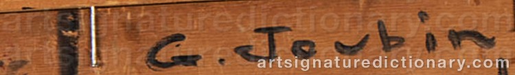 Authentic signature by Georges JOUBIN on Painting/Watercolour artwork