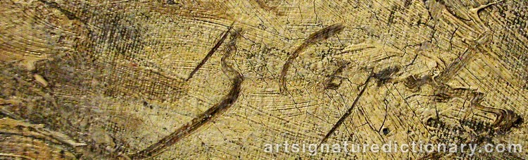 Authentic signature by Valentin Alexandrovich SEROV on  artwork