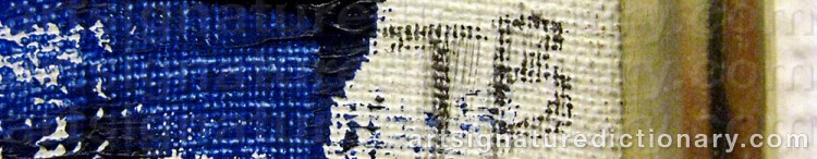 Authentic signature by Torsten BERGMARK on artwork