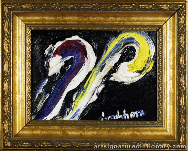 Close-up details showing Bengt LINDSTRÖM signature forgery characteristics