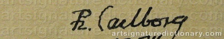 Signature by Rudolf CARLBORG