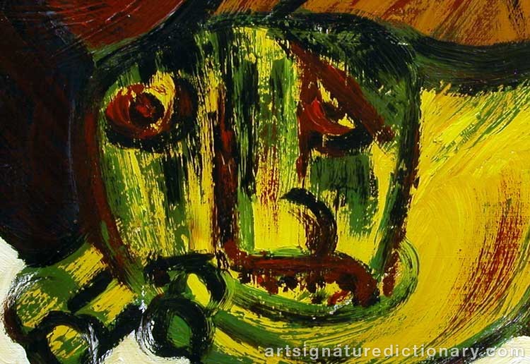 Close-up details showing Bengt LINDSTRÖM signature forgery characteristics