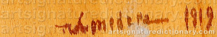 Authentic signature by Giuseppe CONEDERA on Painting/Watercolour artwork