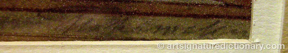 Authentic signature by Karl Karlovich PIRATSKY on  artwork