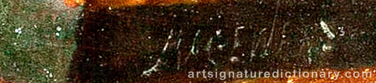 Authentic signature by Walter MACEWEN on Painting/Watercolour artwork