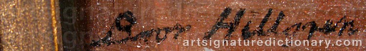 Signature by Bror HILLGREN