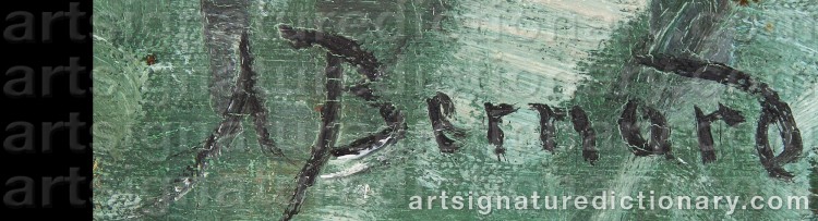 Signature by Auguste Henri BERNARD