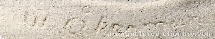 Signature by Verner ÅKERMAN
