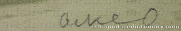 Signature by Acke OLDENBURG