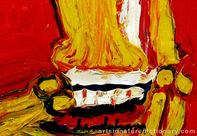 Close-up details showing Bengt LINDSTRÖM signature forgery characteristics