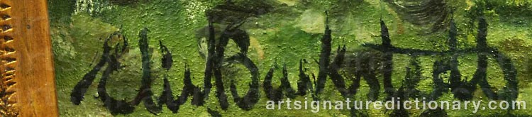 Signature by Elis BARKSTEDT