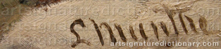 Signature by Ludwig MUNTHE