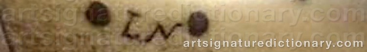 Authentic signature by Lars (Sami Artist) NUTTI on artwork