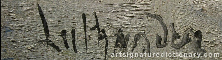 Signature by Carl LUTHANDER