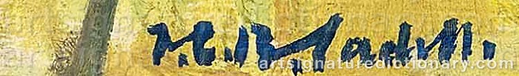 Signature by Francis Campbell Boileau CADELL