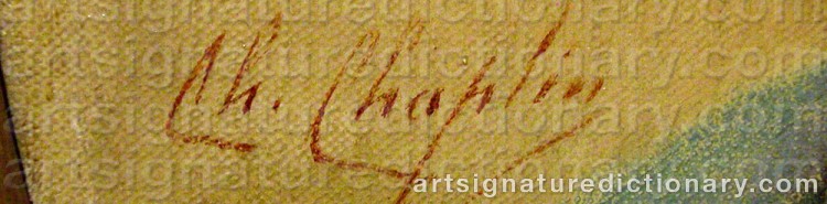 Signature by Charles CHAPLIN