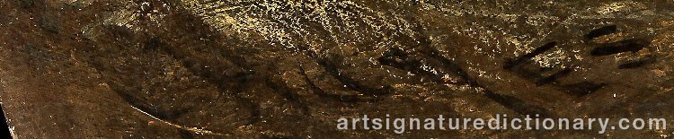 Signature by Edwin HAYES
