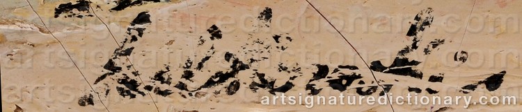 Authentic signature by Wlodzimierz TERLIKOWSKI on Painting/Watercolour artwork