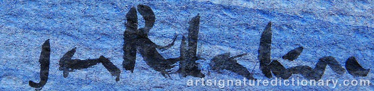 Signature by Jan RHODIN