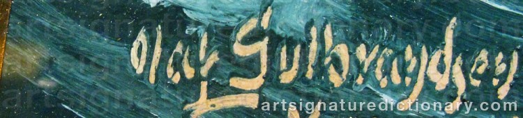 Signature by Olaf GULBRANDSEN